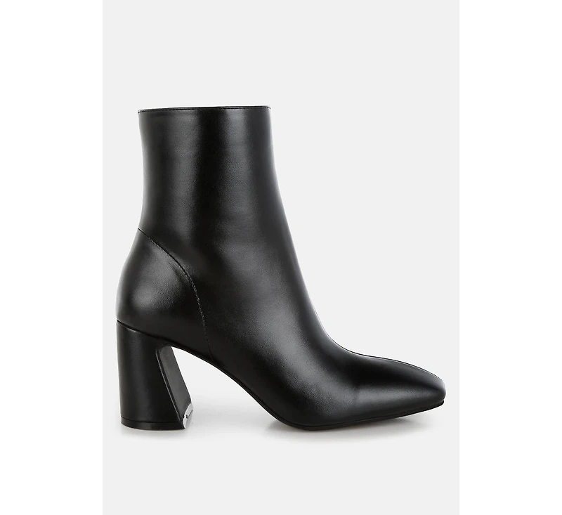 Bruna Square Toe Ankle Boots