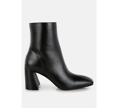 Bruna Square Toe Ankle Boots