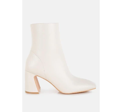 Bruna Square Toe Ankle Boots