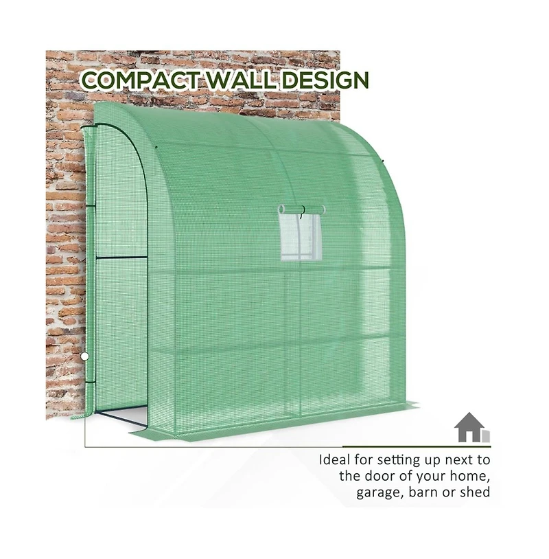 Slickblue Walk-in Mini Greenhouse for Efficient Plant Growth and Protection