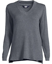 Lands' End Women's Cashtouch Faux Cashmere Cozy Long Sleeve Pajama Top
