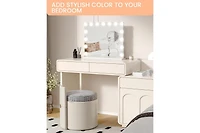 Garmin Vanity Mirror with Lights, 32"x 24" Premier Vanity Mirror with 17 Led Bulbs, Lighted Makeup Mirror with Magnification, 3 Colors Modes Mirror fo