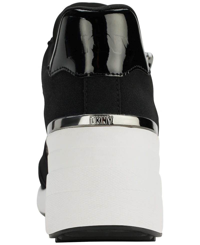 Dkny Women's Kalina Lace-Up Wedge Sneakers