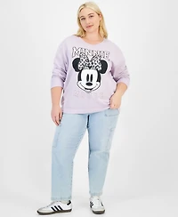 Disney Trendy Plus Size Minnie Mouse Graphic Sweatshirt