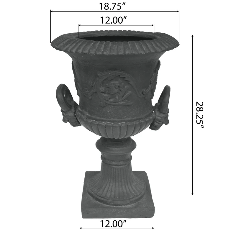 Streamdale Concrete Chalice Urn Planter Height, Interest, And Botanical Beauty