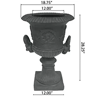 Streamdale Concrete Chalice Urn Planter Height, Interest, And Botanical Beauty