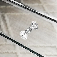 Streamdale Furniture Silver Mirror 3-Drawer Storage Cabinet