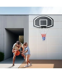 Streamdale Wall-Mounted Basketball Hoop with Unbreakable Hoop and Mesh