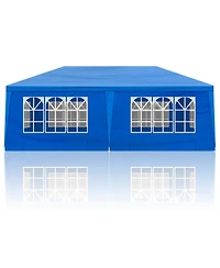 Slickblue Outdoor Party Tent with 6 Removable Sidewalls - Waterproof Canopy for Patio Weddings and Events