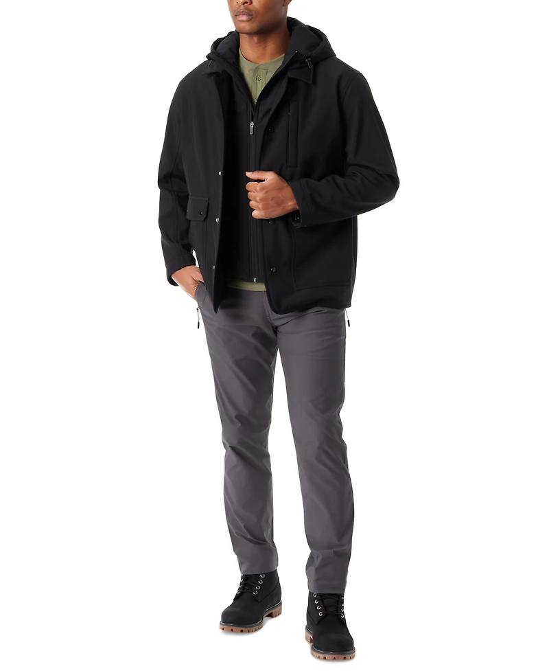 Bass Outdoor Men's Storm System Barn Jacket with Removable Hood