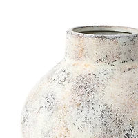 LuxenHome Marble White Inch Tall Stoneware Table Vase