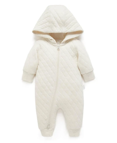 Purebaby Baby Boy and Baby Girl Quilted Coverall