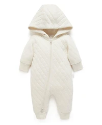 Purebaby Baby Boy and Baby Girl Quilted Coverall