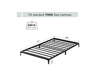 gaomon Bed Frame Heavy Duty Metal Mattress Foundation Platform Sturdy Steel Slat No Box Spring Needed, Easy Assembly, Noise Free