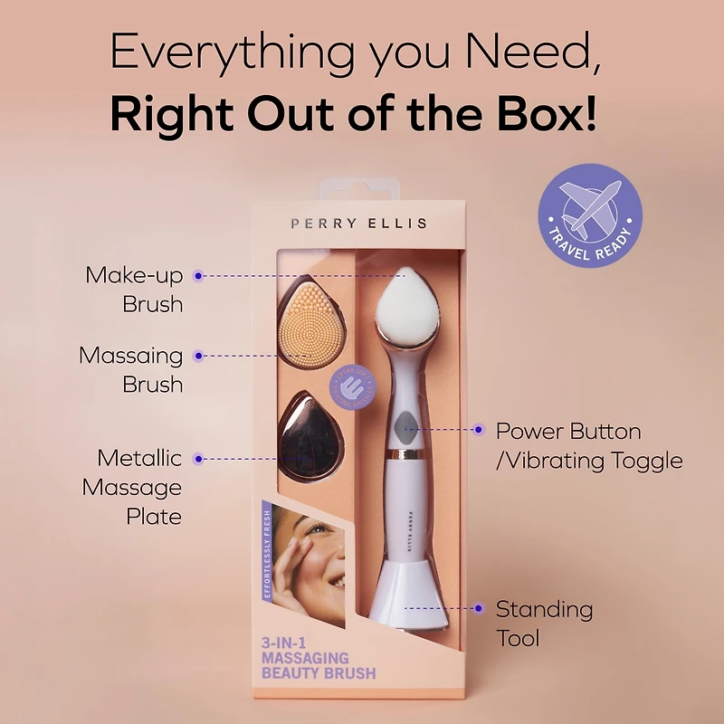 3-in-1 Massaging Beauty Brush