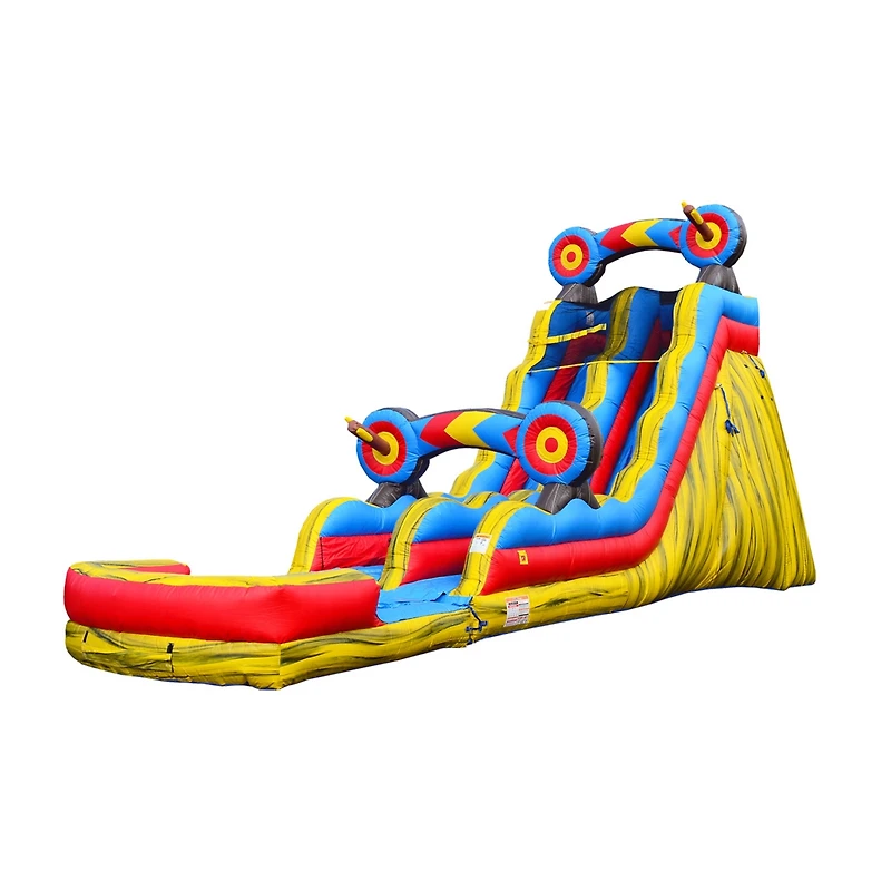JumpOrange 19 Target Tall Water Slide with Detachable Deep Pool, Big Kids and Adults, Commercial Grade, Outdoor Backyard Water Park, Indoor Use, Summe