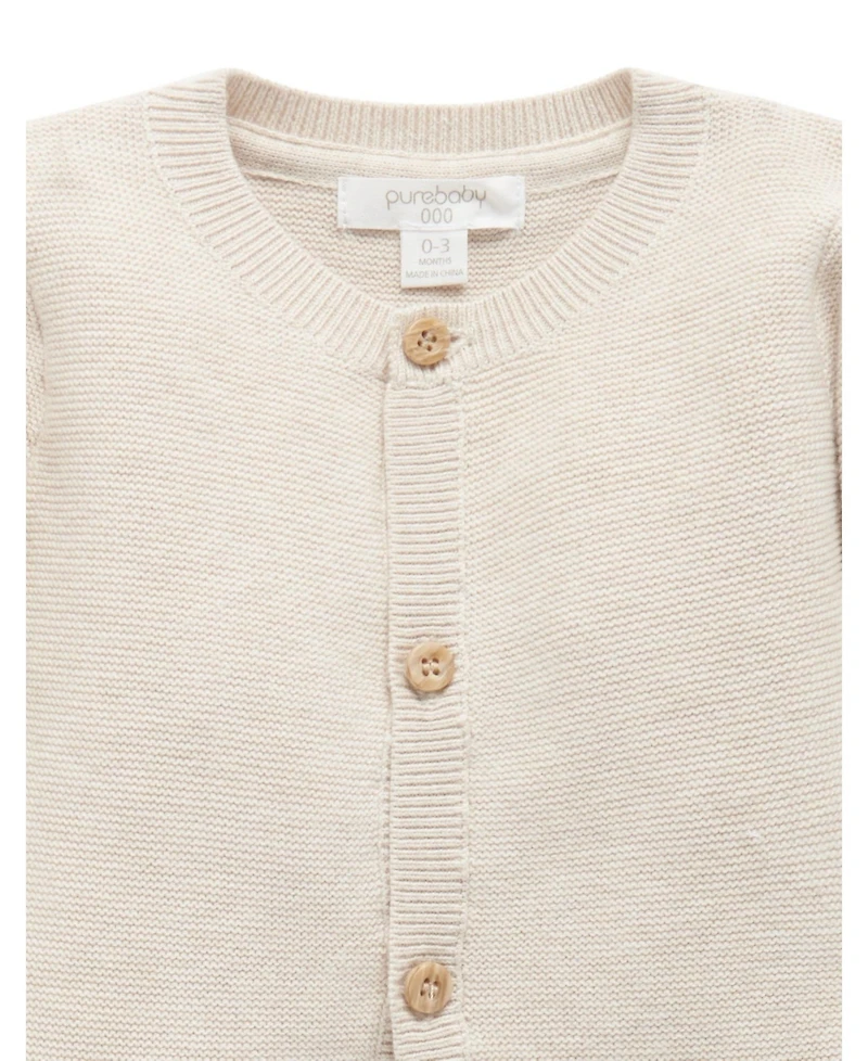 Purebaby Baby Boy and Girl Textured Cardigan