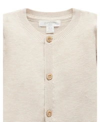 Purebaby Baby Boy and Girl Textured Cardigan