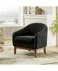 Hulala Home Augus Modern Boucle Armchair Chair with Adjustable Feet
