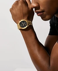 Michael Kors Men's Sage Chronograph Gold-Tone Stainless Steel Watch 42mm
