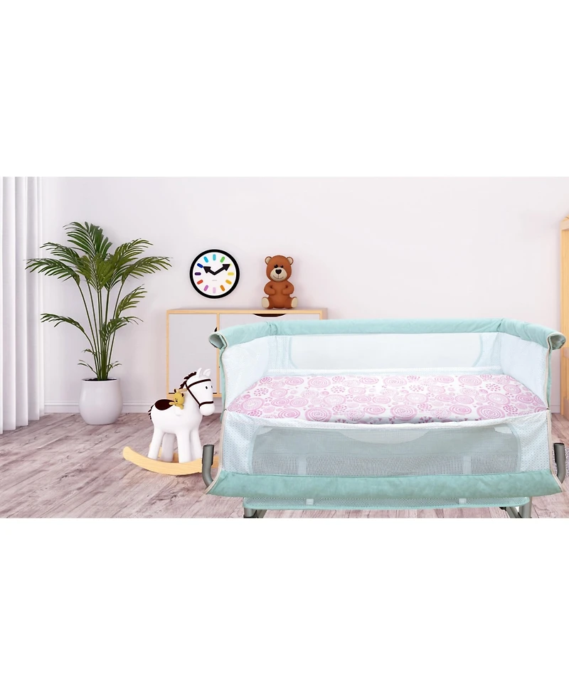 Bublo Baby Baby Bedside Bassinet Sheet Set for Boy and Girl, 5 Pack, Universal Fitted for Oval, Hourglass & Rectangle Bassinet Mattress, Fitted Sheets