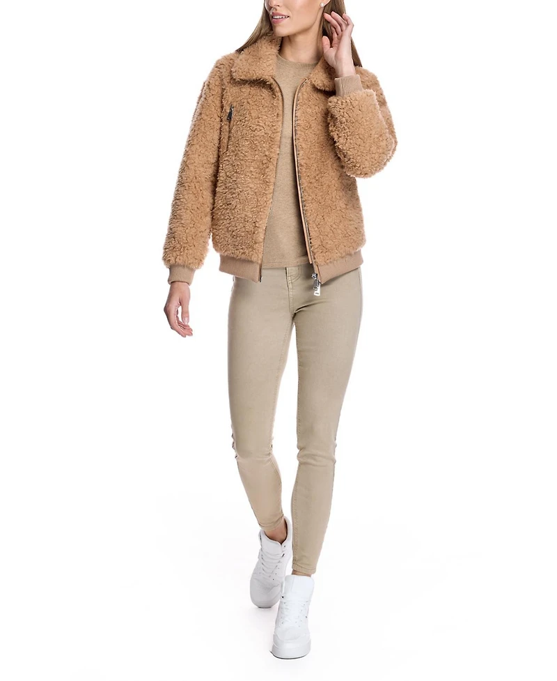 Julia & Stella by Maximilian Women's Sherpa Jacket