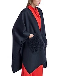Julia & Stella by Maximilian Women's Wool Blend Cape