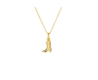 Cowboy Boot Pendant Charm Necklace