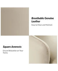 Hulala Home Rick Modern Swivel Chair with Adjustable Headrest