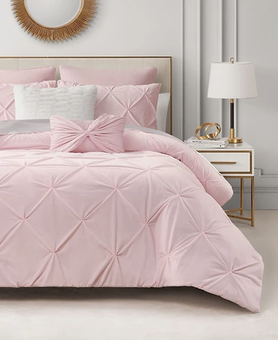Juicy Couture Kiss Pleat Plush 7-Pc. Comforter Set