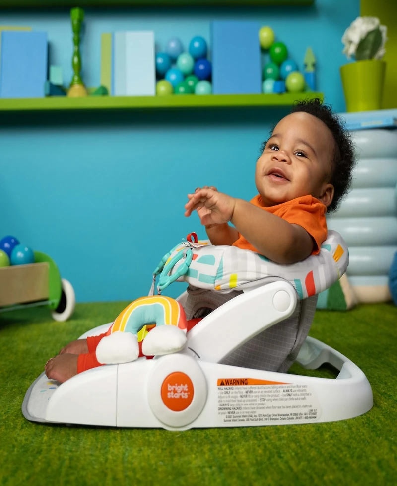 Bright Starts Baby Purple Paradise Learn-to-Sit 2-Position Floor Seat