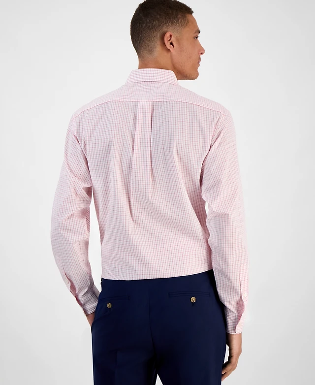 Club Room Men's Long Sleeve Button-Front Micro Check Dress Shirt, Exclusively at Macy's at Foxvalley Mall in Aurora, IL Club Room Men's Long Sleeve Button-Front Micro Check Dress Shirt, Exclusively at Macy's at Foxvalley Mall in Aurora, IL