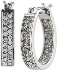 Givenchy Crystal Pave In & Out Extra Small Hoop Earrings, 0.48"