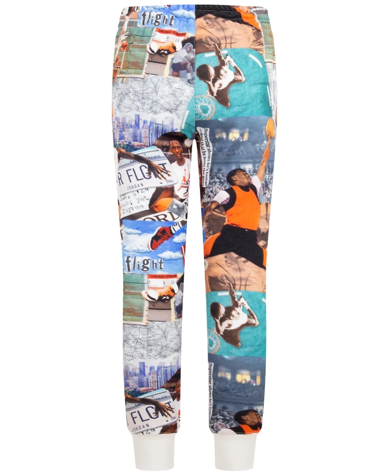 Jordan Big Boys Mj Brooklyn Fleece All-Over Print Pants