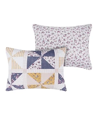 Greenland Home Fashions Pinwheel Posey Reversible 3-Pc. Quilt Set
