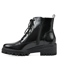 White Mountain Women's Tappy Lug Sole Combat Boots