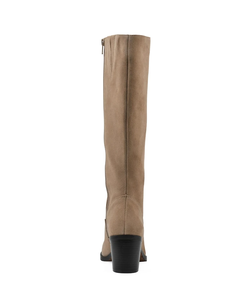 White Mountain Women's Tater Heeled Tall Shaft Boots