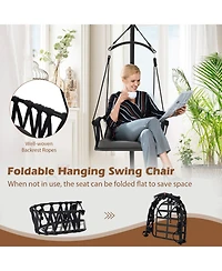 Sugift Hanging Swing Chair with Stand