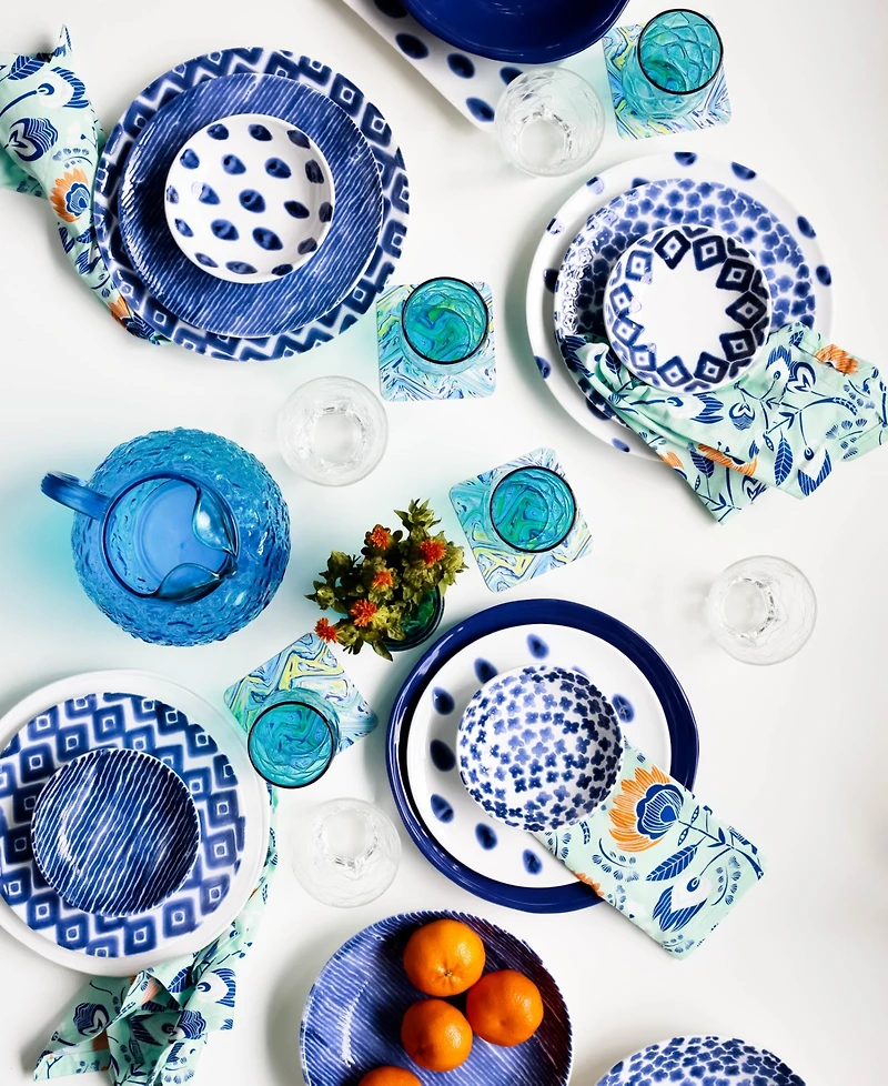 Vietri Santorini Stripe 3-Piece Place Setting