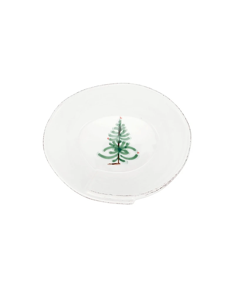 Vietri Lastra Holiday Small Oval Bowl