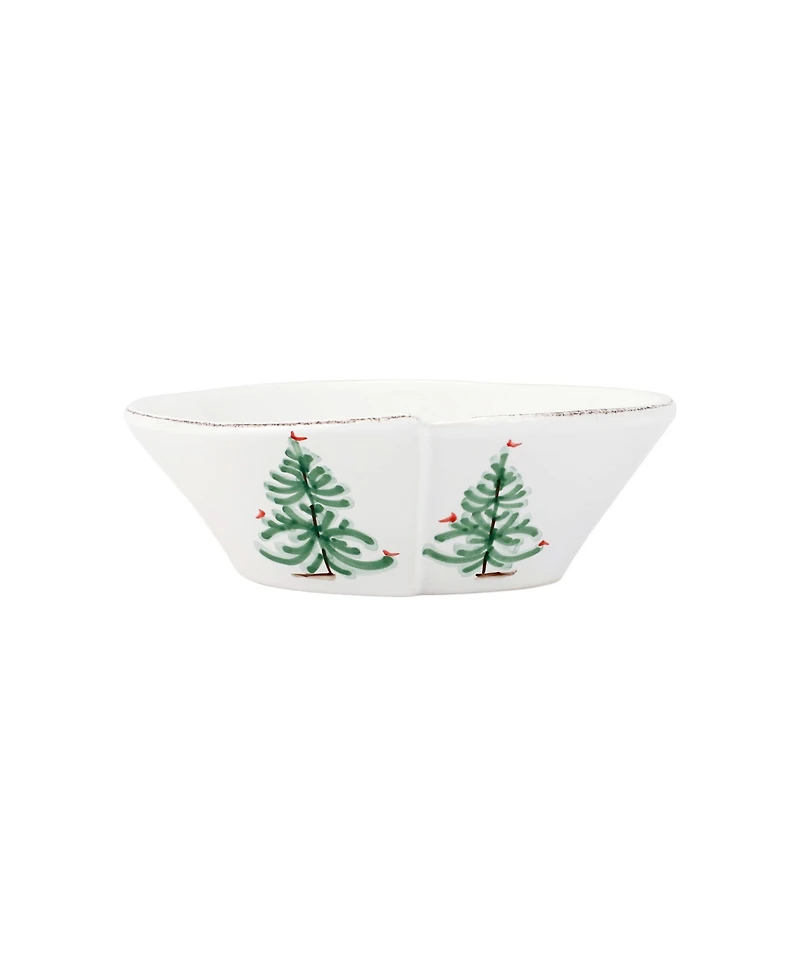 Vietri Lastra Holiday Small Oval Bowl