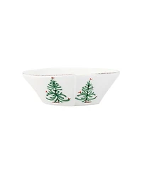 Vietri Lastra Holiday Small Oval Bowl