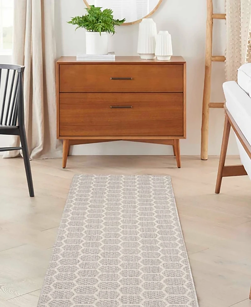 Nourison Home Twist Reversible TWS01 2'2"x8' Runner Area Rug
