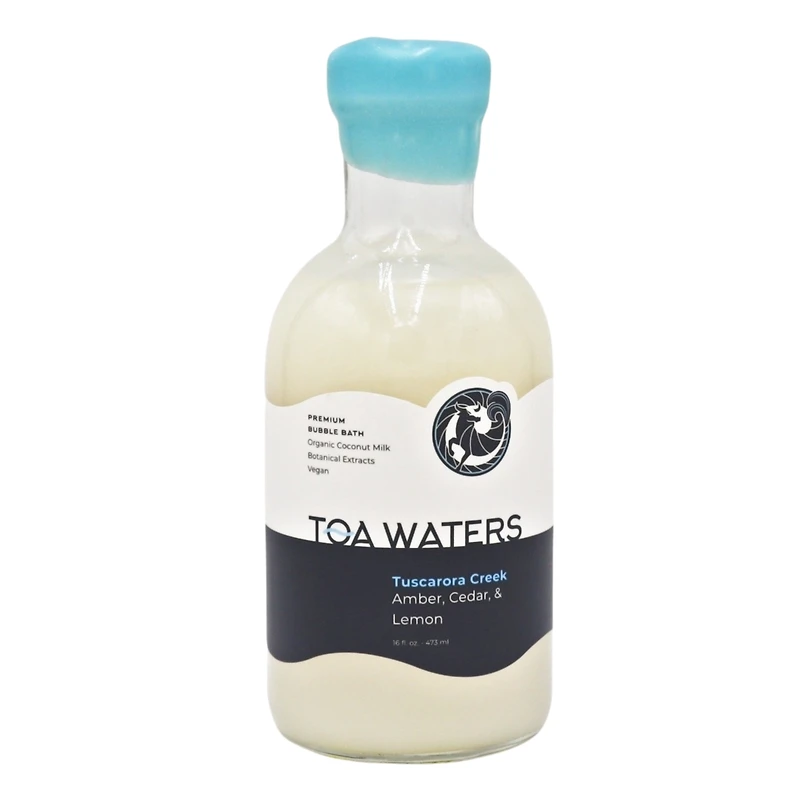 Toa Waters - Tuscarora Creek Bubble Bath - Amber, Cedar, and Lemon