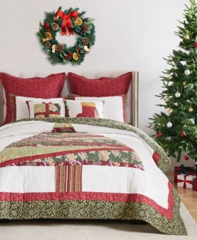 Greenland Home Fashions Christmas Tree Holiday Quilt Sets