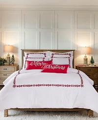 Levtex Holly Thistle Embroidered 3-Pc. Comforter Set