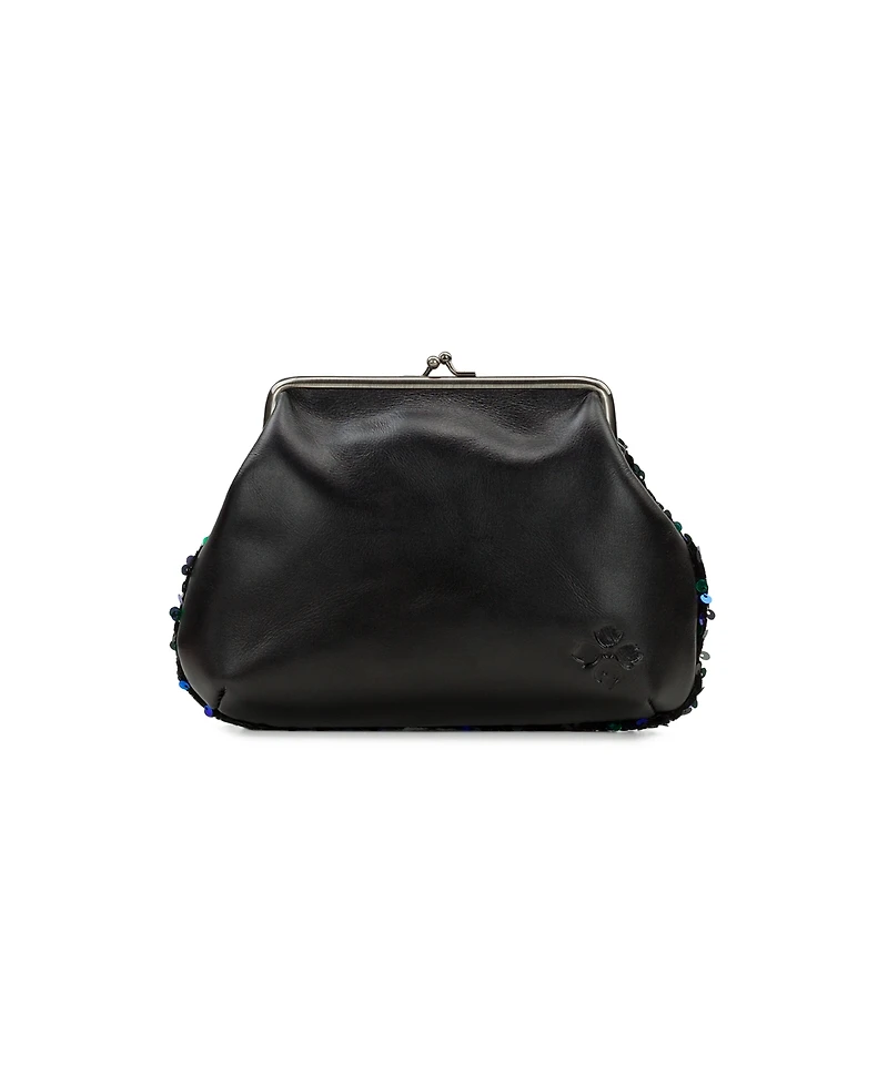 Patricia Nash Savena Payettes and Velvet Kisslock Wristlet