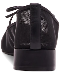 Madden Girl Egret Block-Heel Mary-Jane Bow Ballet Flats