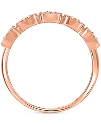 Diamond Halo Cluster Ring (1/4 ct. t.w.) 10k Yellow, White or Rose Gold