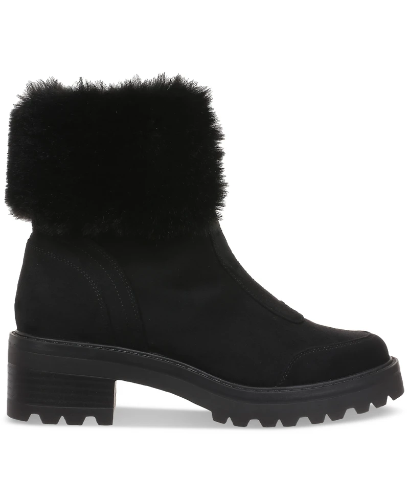 Giani Bernini Women's Calliee Memory Foam Front Zip Lug Sole Booties, Created for Macy's